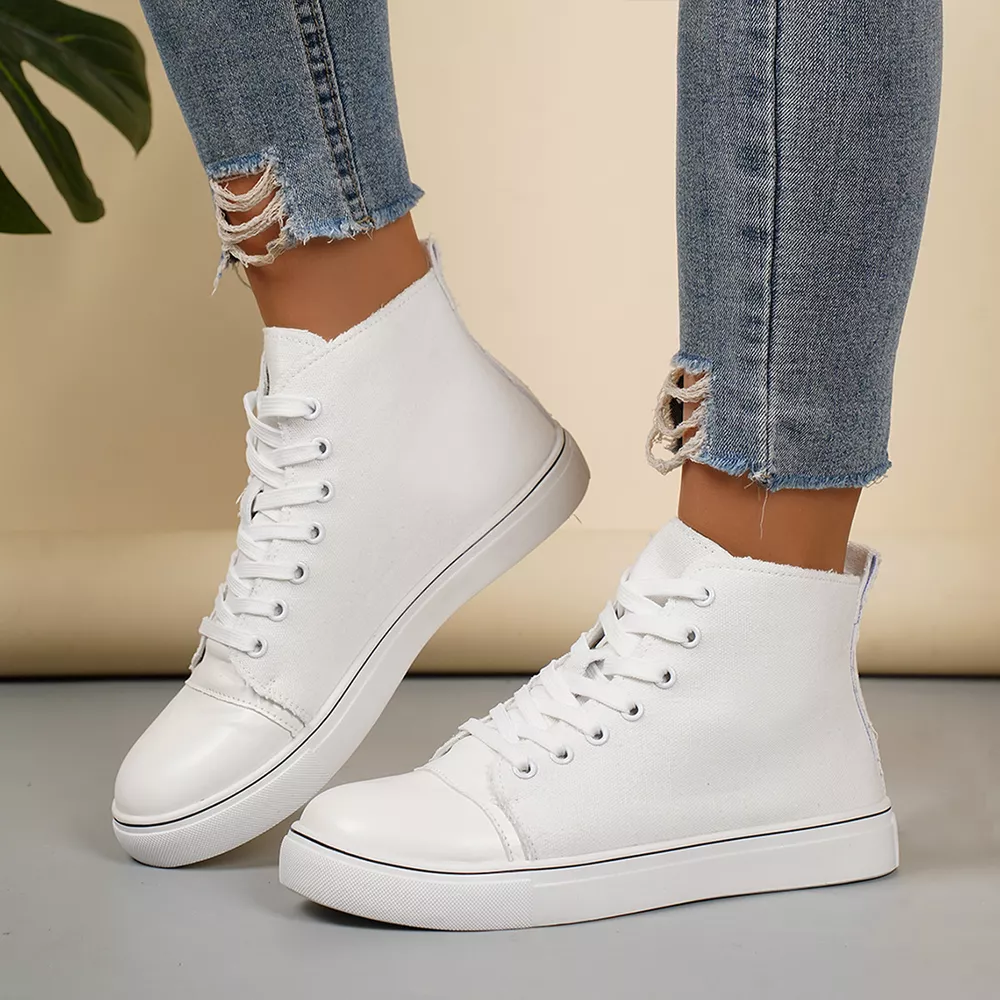 Round Toe Lace Up Sneakers, image 5