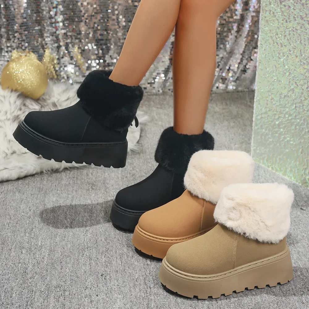 Round Toe Platform Boots, image 2