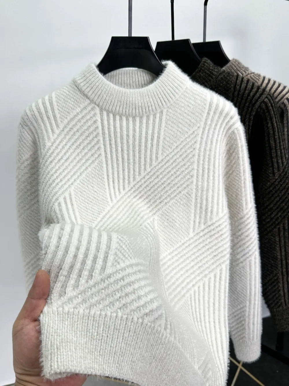 Men's Ribbed Knit Long Sleeve Sweater, image 5