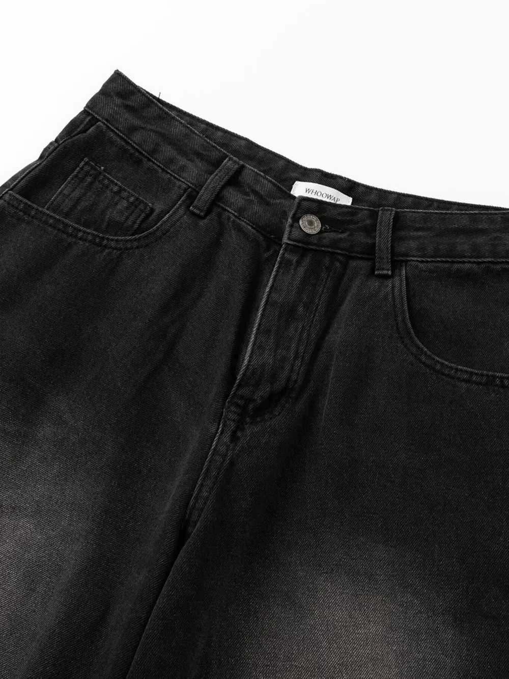 Men's Washed Denim Bermuda Shorts, image 9