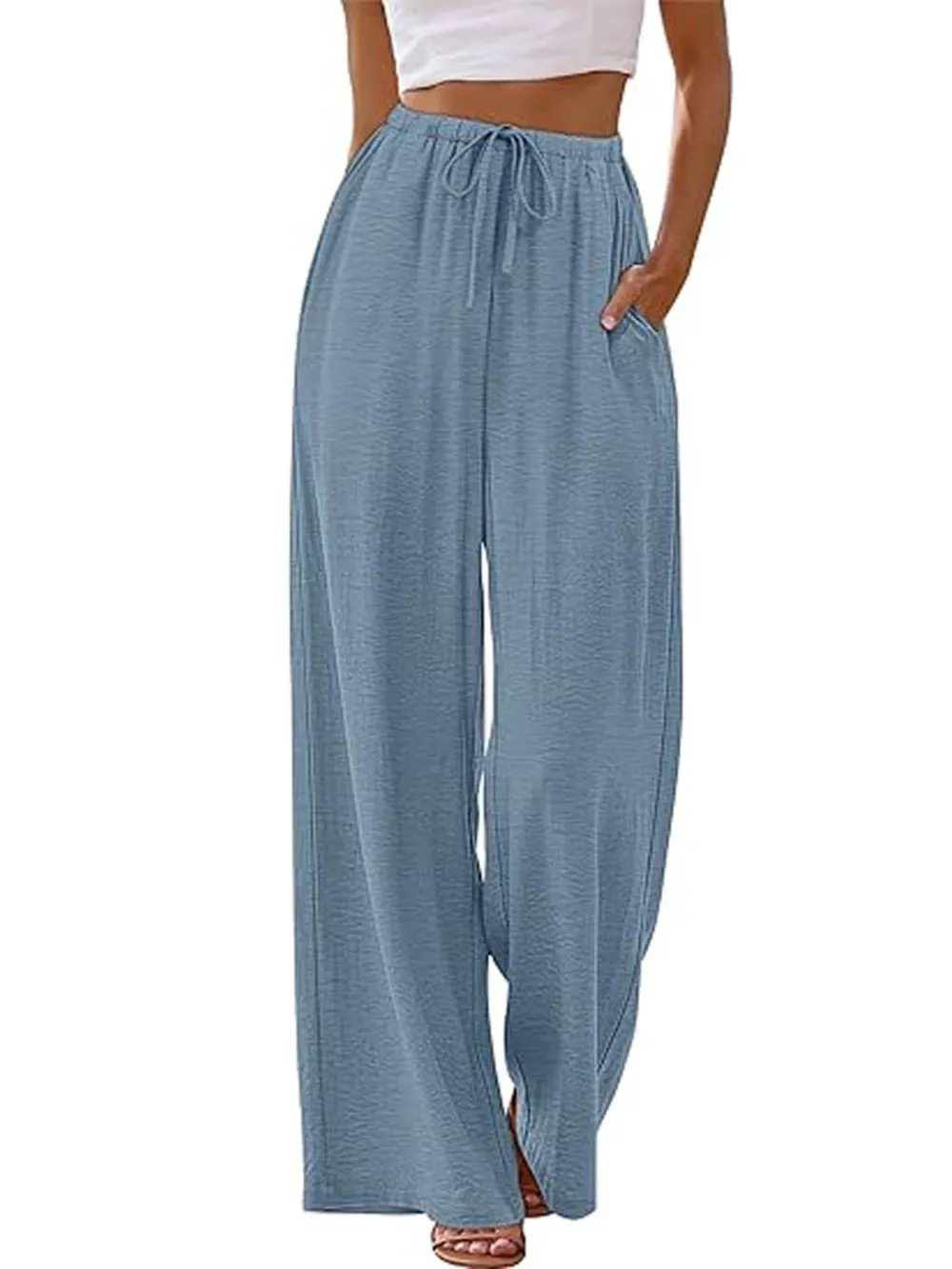 High-Waisted Wide-Leg Pants, image 3