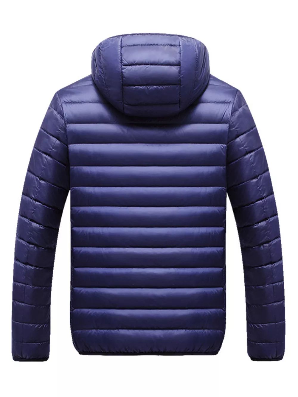 Men's Plus Size Lightweight Hooded Puffer Jacket, image 3