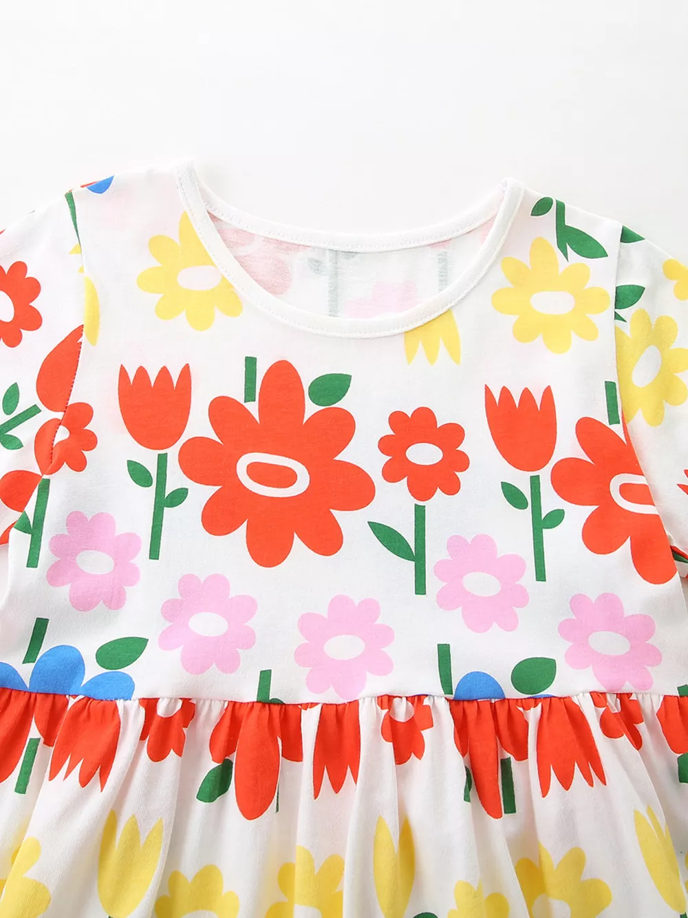 Children's Floral Print Casual Dress, image 3