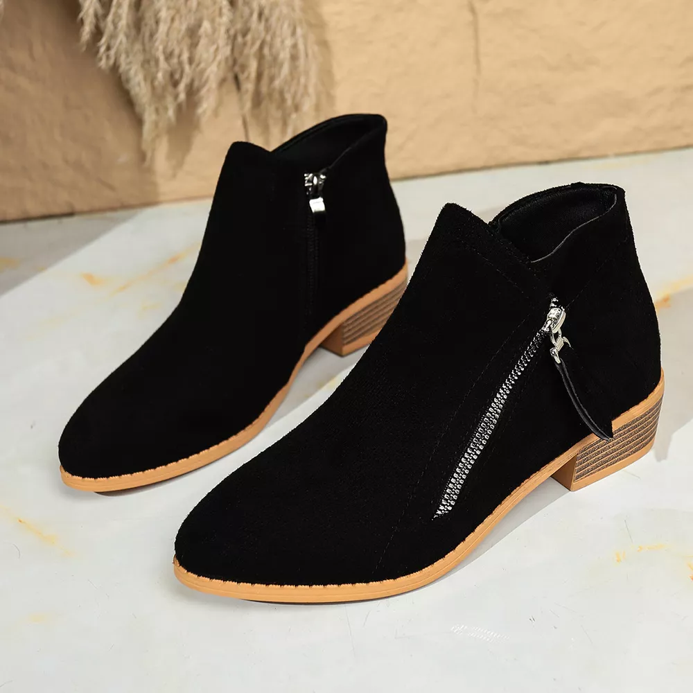 Point Toe Block Heels Boots, image 4