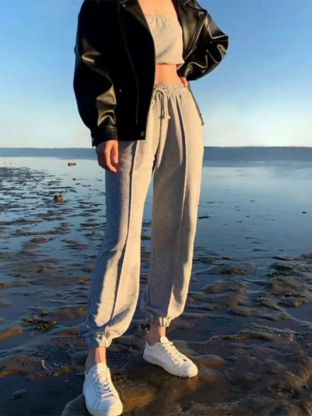 Casual Drawstring Jogger Pants, image 5
