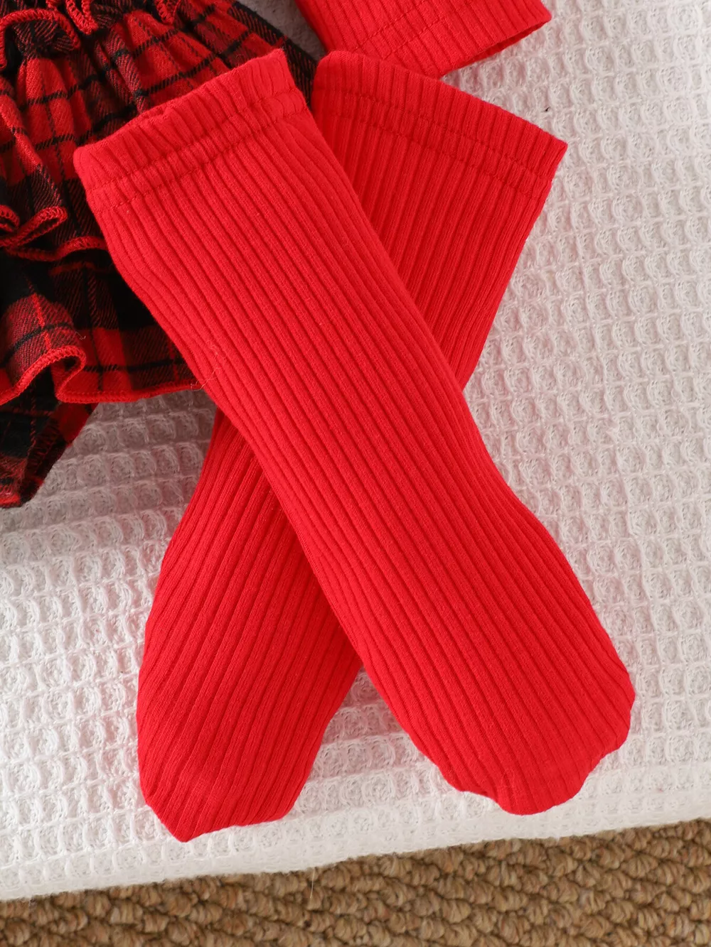 Children's Christmas Ruffle Trim 4-Piece Set, image 4