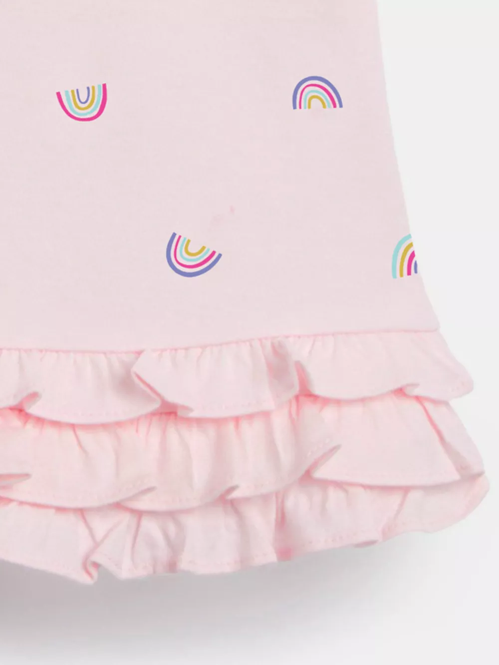 Children's Rainbow Ruffle Hem Polo Dress, image 3
