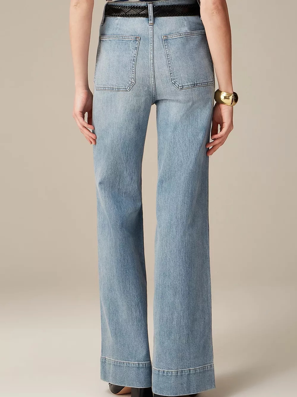 High-Waisted Jeans with Pockets, image 6