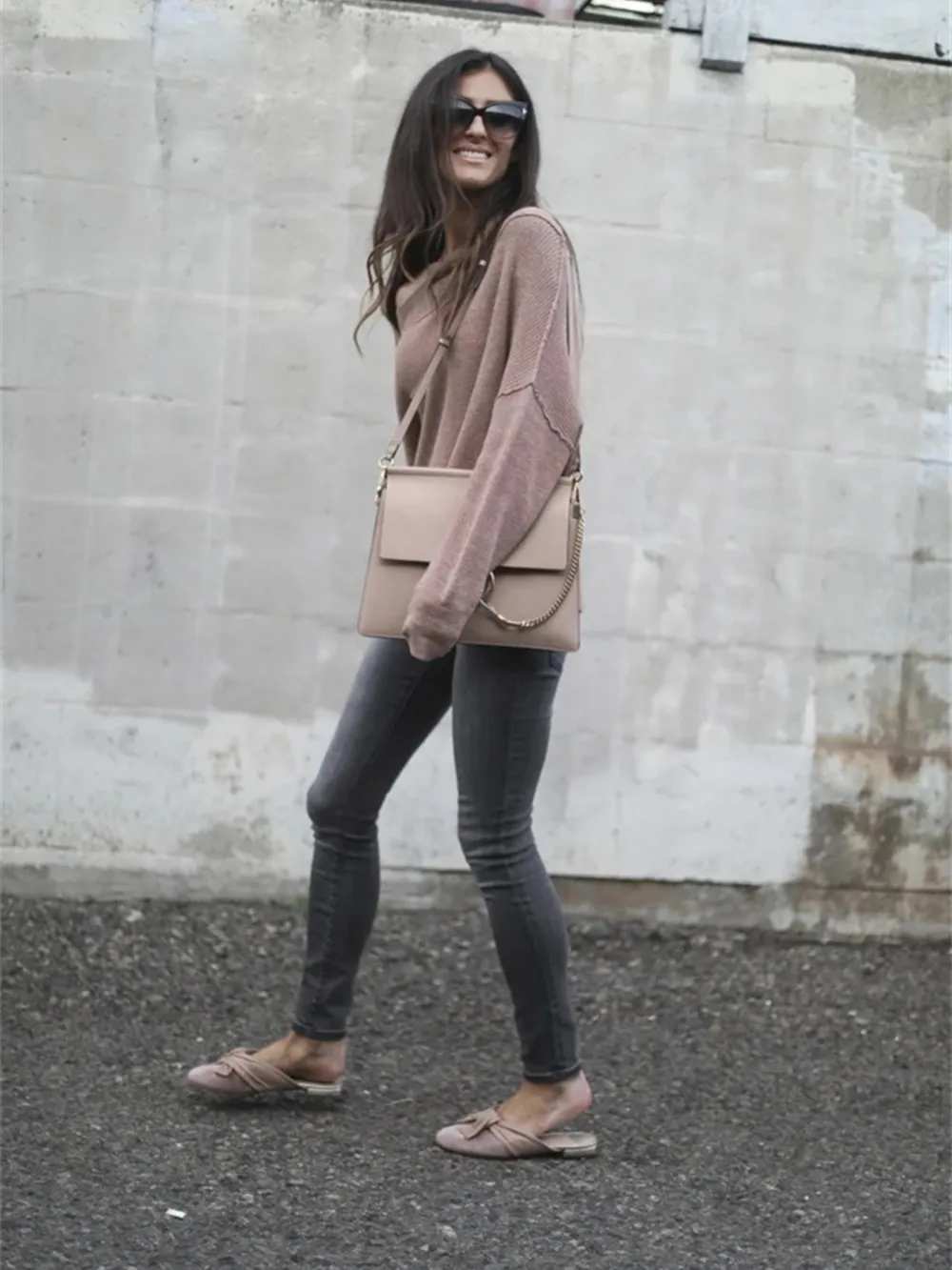 Ribbed Relaxed Fit Long Sleeve Sweater, image 8
