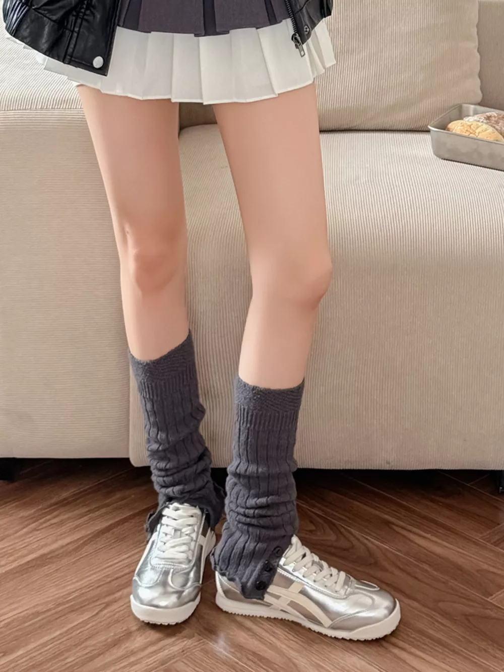 Slouchy Knit Leg Warmers, image 4