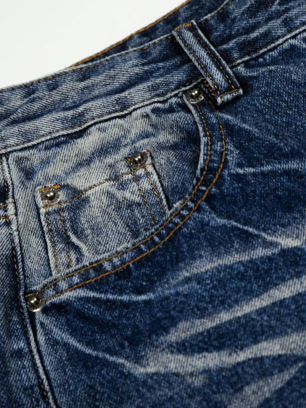 Men's Full Size Vintage Wash Wide Leg Jeans Plus Size, image 14
