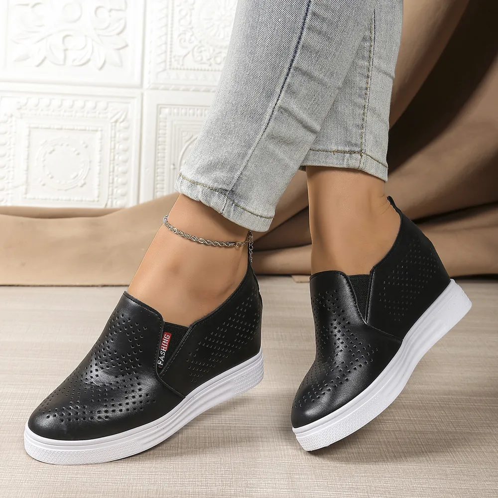 Round Toe Platform Loafers, image 2