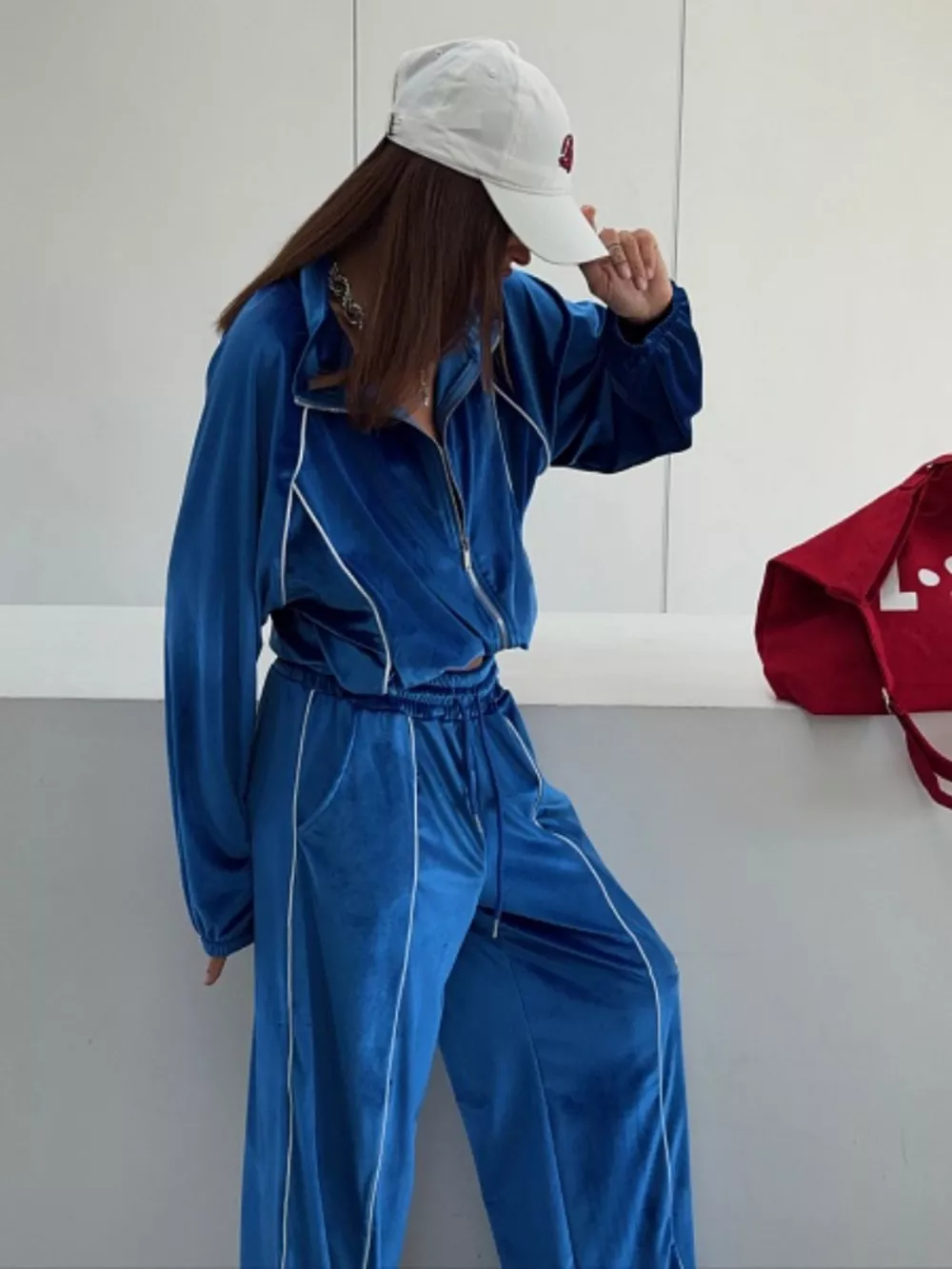 Zip Up Long Sleeve Top and Pants Set, image 11