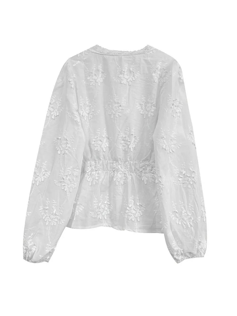 Lace Detail Button Up Shirt, image 3