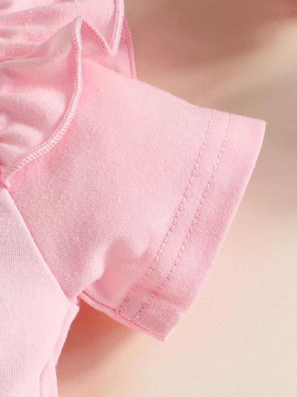 Children's Bunny Print Ruffled Dress with Headband, image 2