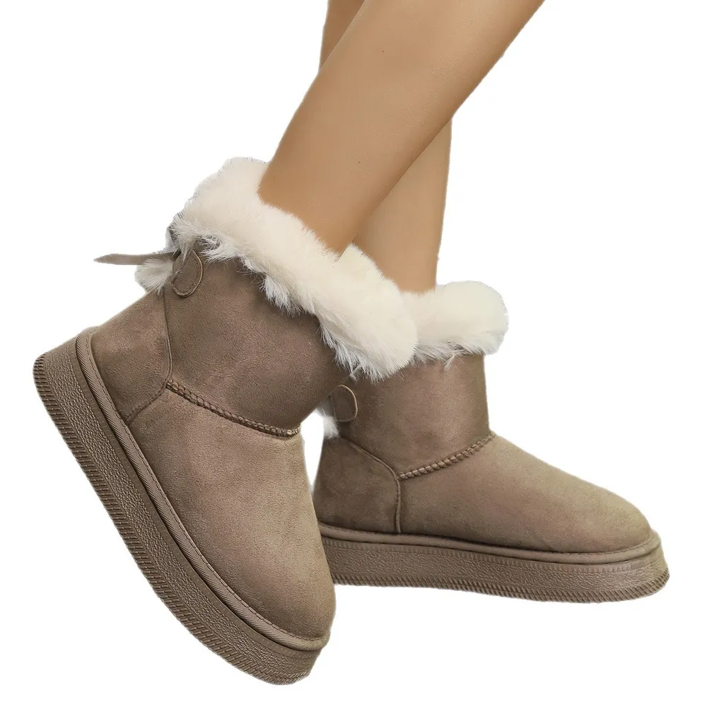 Cozy Fur-Lined Platform Winter Boots, image 5