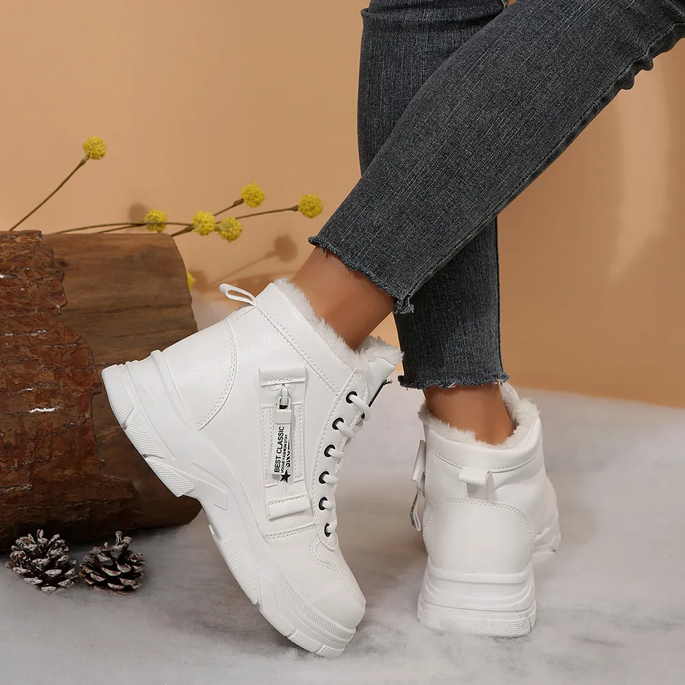 Premium Lace-Up Combat Boots with Fleece Line, image 17