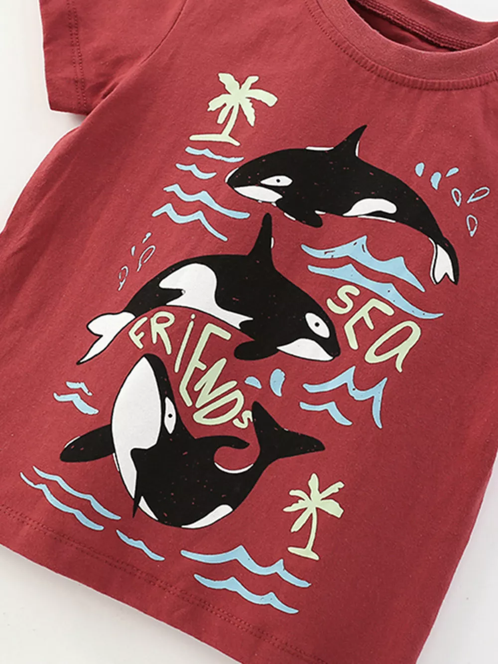 Children's Ocean Friends Graphic Tee & Cargo Shorts Set, image 2