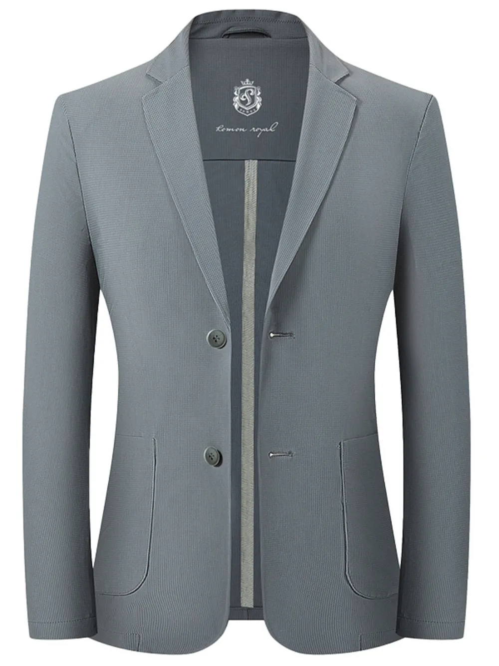 Men's Lapel Collar Long Sleeve Blazer, image 8
