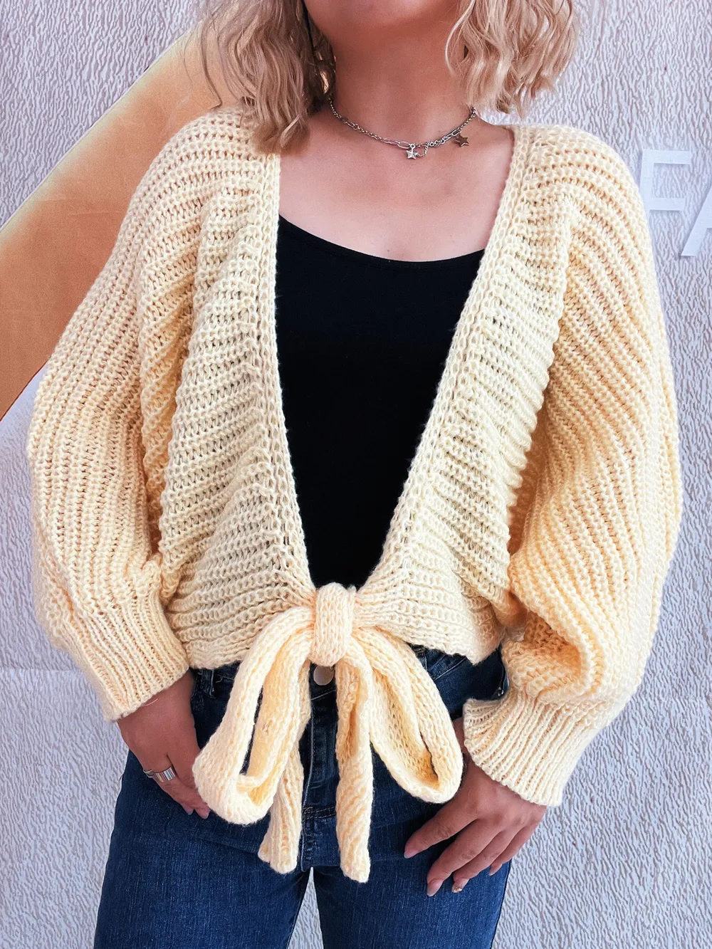 Tie Front Long Sleeve Cardigan, image 20