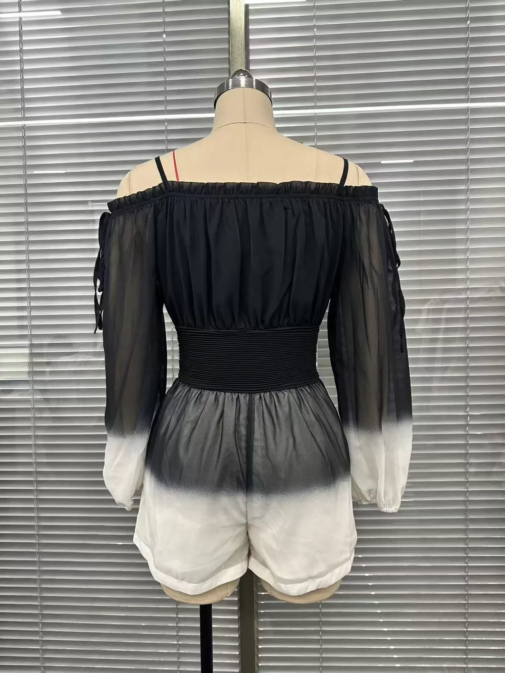 Gradient Spaghetti Strap Romper, image 5