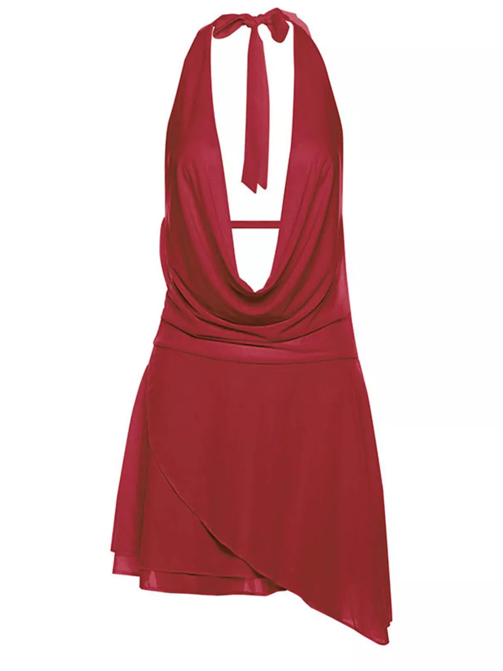 Ruffled Halter Neck Mini Dress, image 7