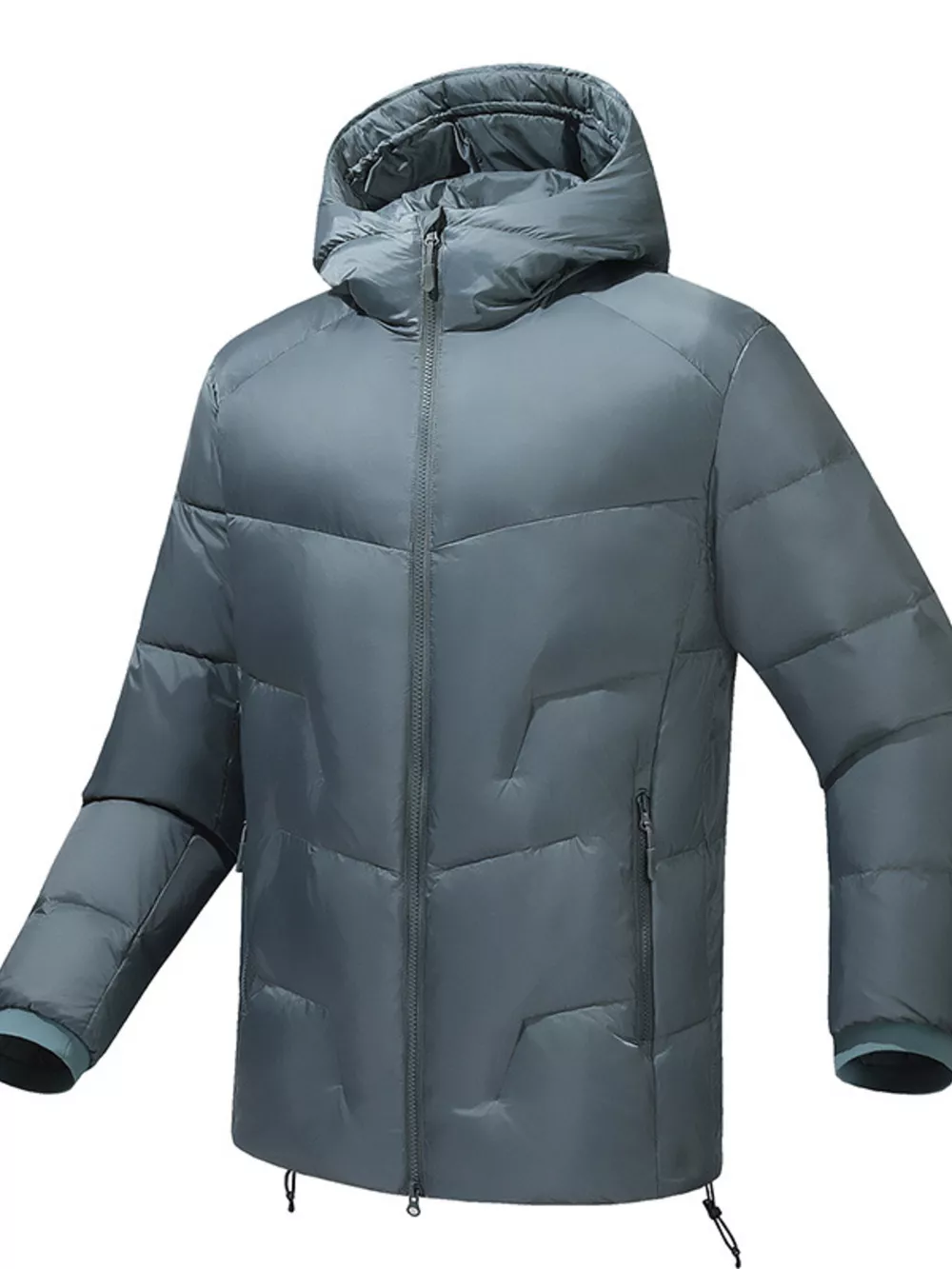 Men's Plus Size Hooded Padded Winter Puffer Jacket, image 7
