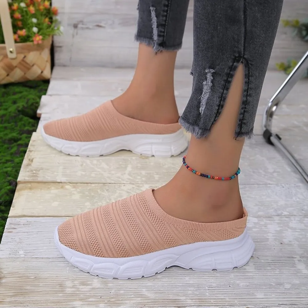 Breathable Mesh Round Toe Slip-Ons, image 5