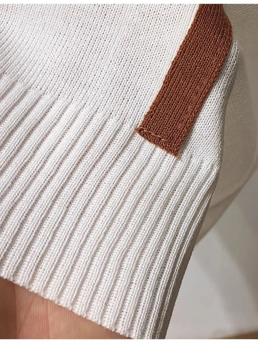 Men's Full Size Contrast Trim Knit Polo Shirt Plus Size, image 8