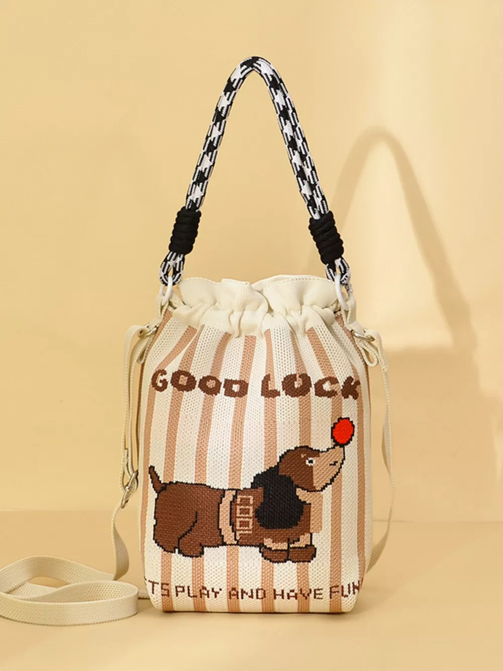 Drawstring Bucket Bag, image 5