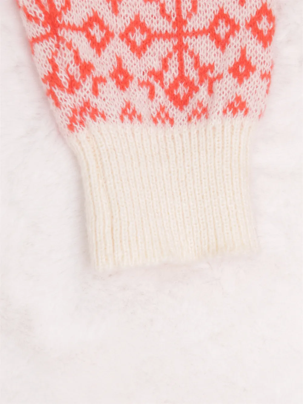 Contrast Ribbed hem Long Sleeve Sweater, image 9