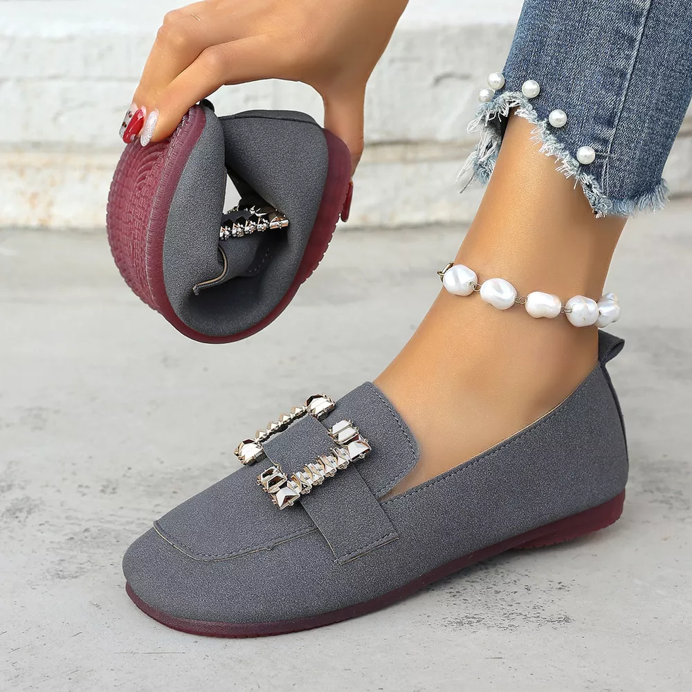 Decor Buckle Round Toe Slip-On, image 14