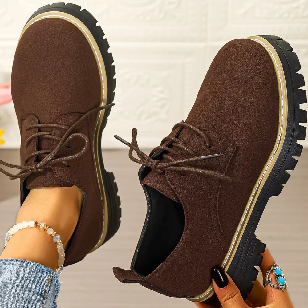 Lace-Up Platform Loafers, image 8