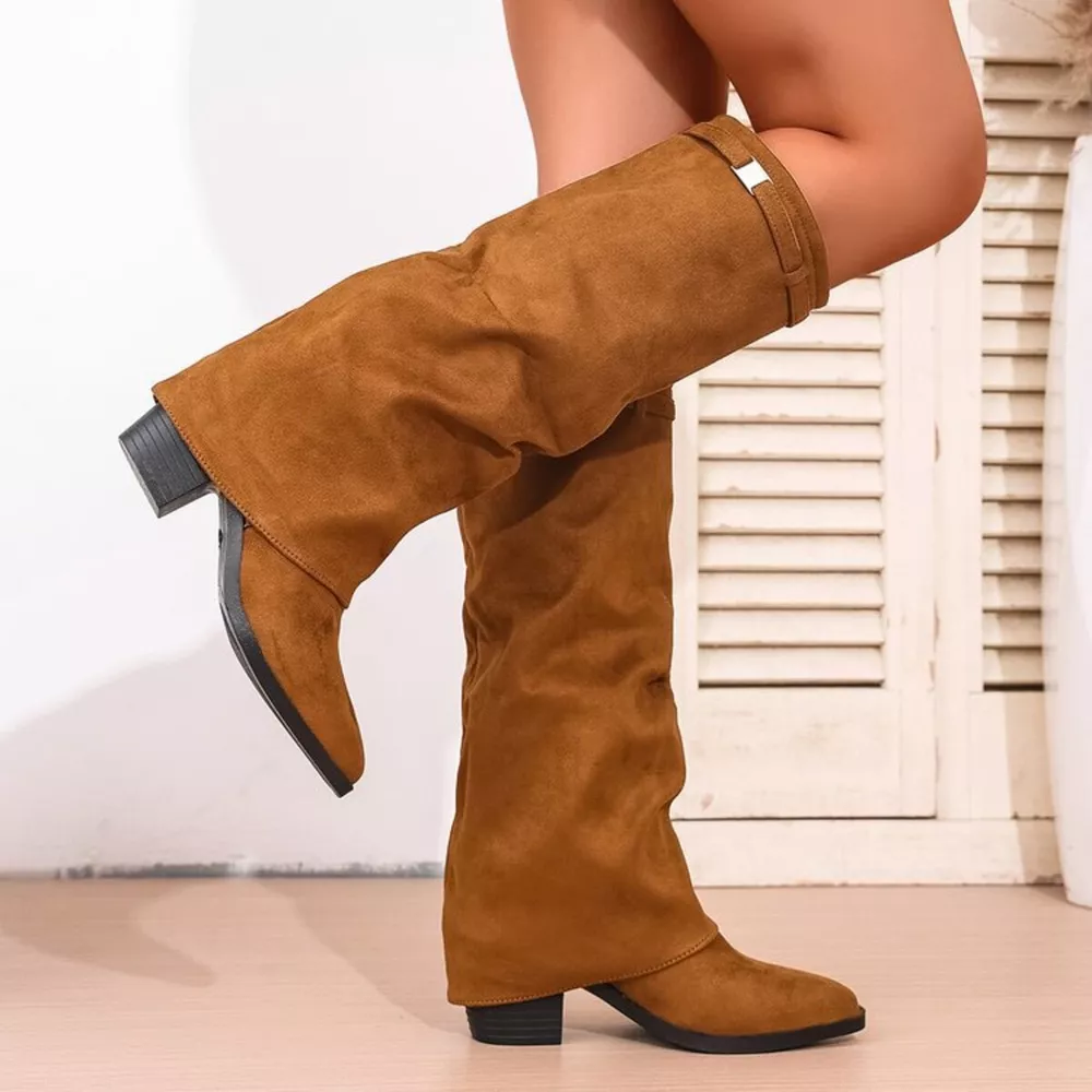 Point Toe Block Heels Boots, image 6
