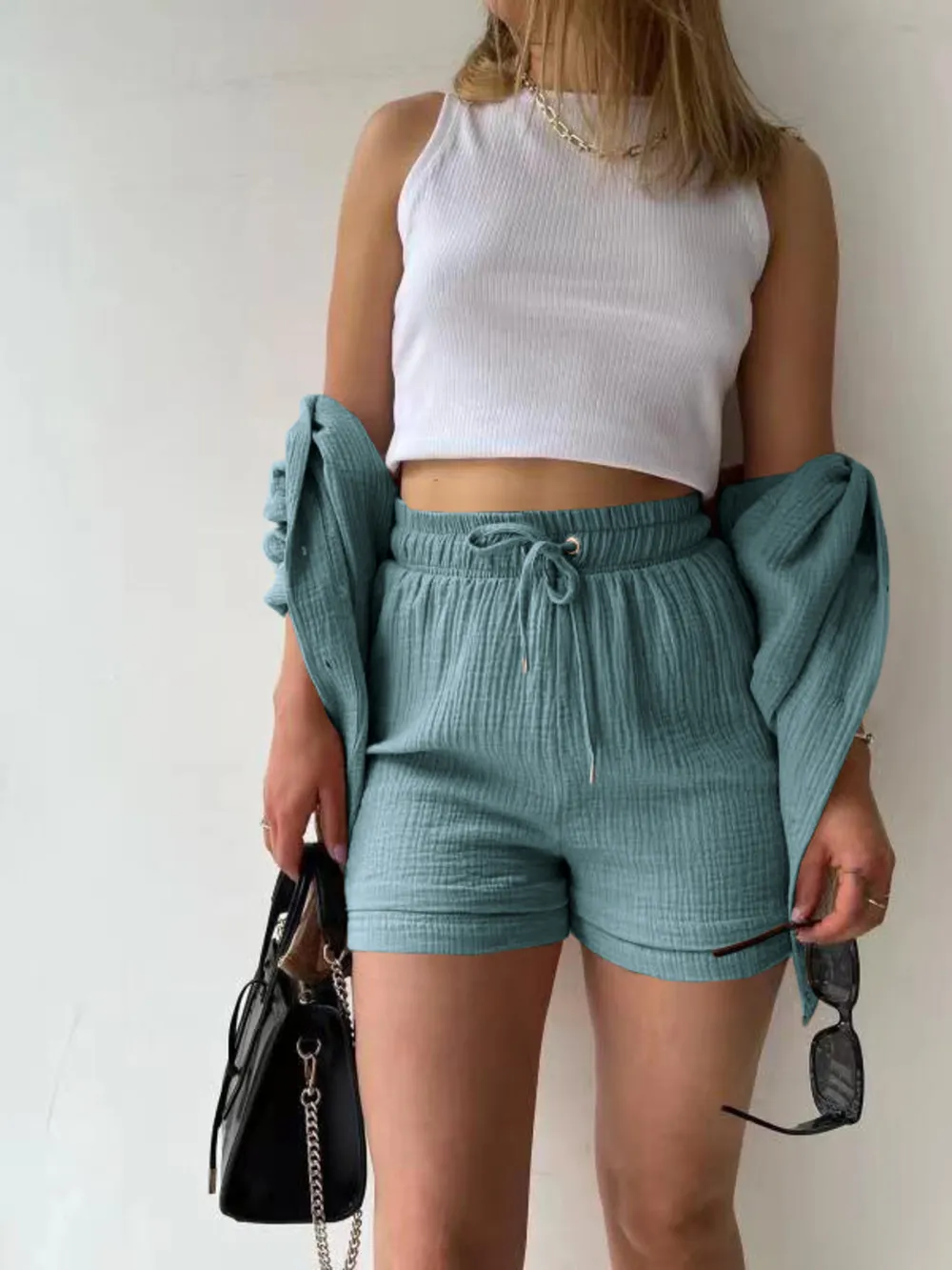 Button Up Shirt and Shorts Set, image 18