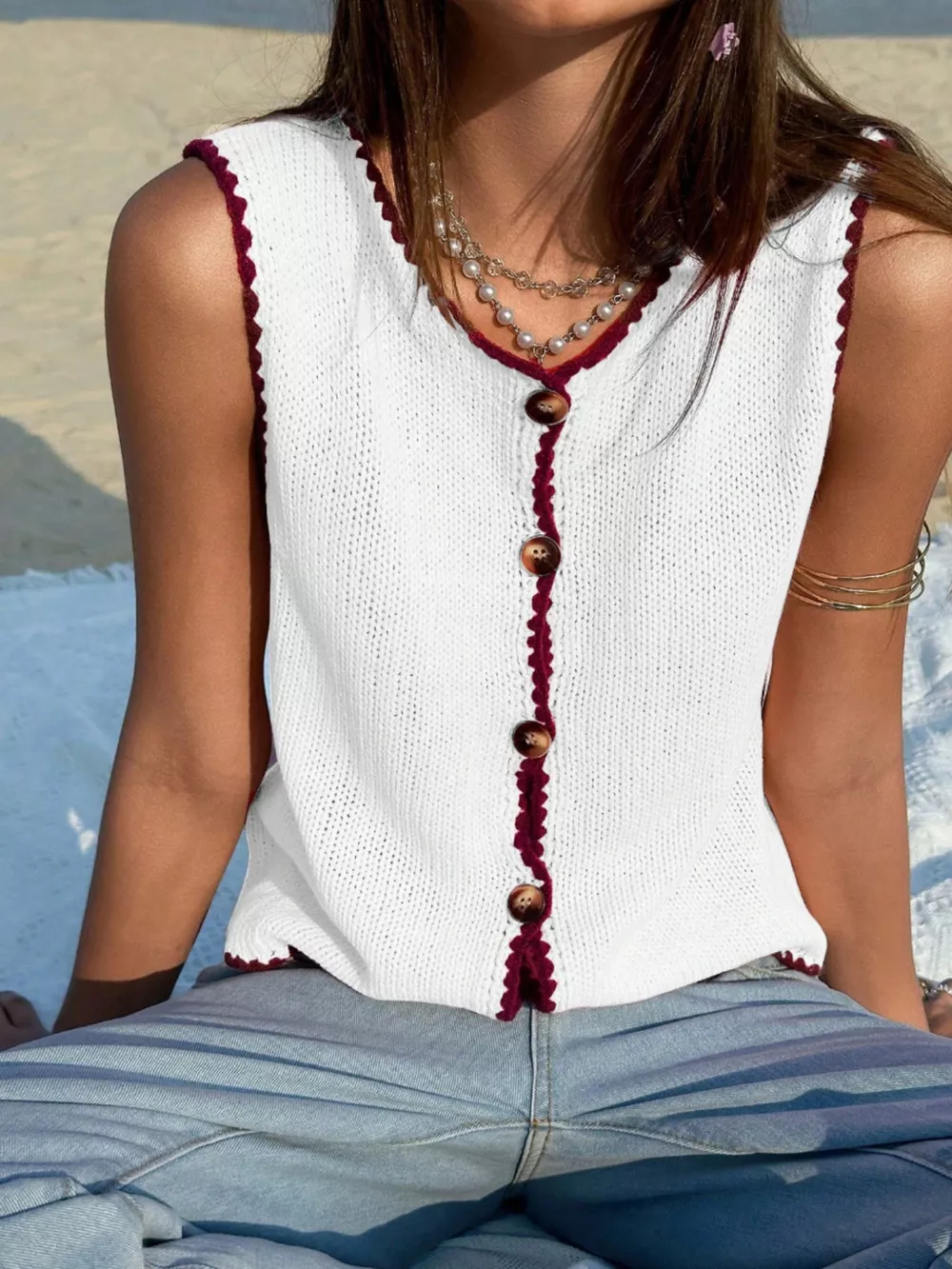 Button-Down Sweater Vest, image 16