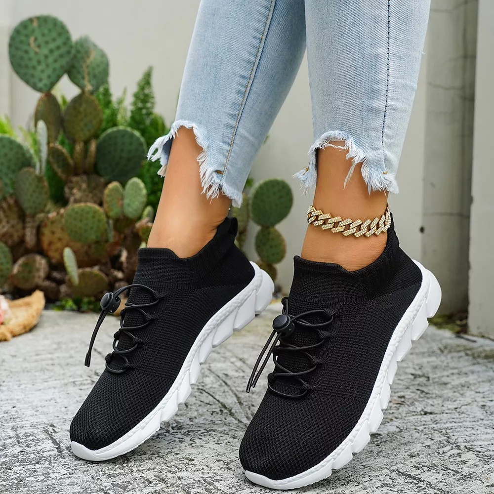 Round Toe Lace Up Sneakers, image 4