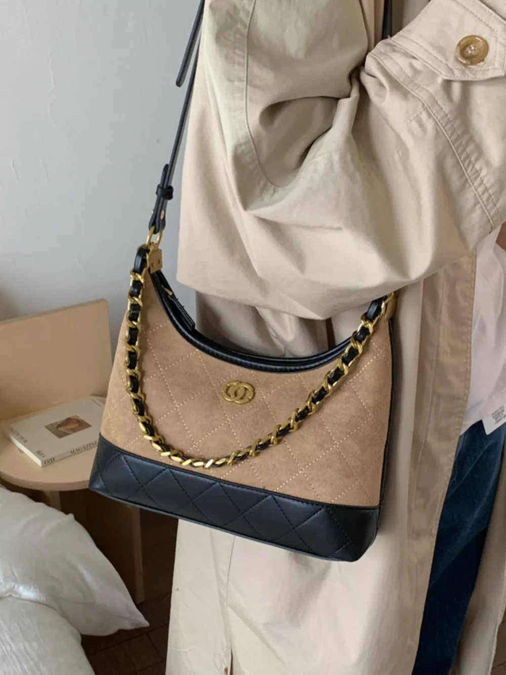 Chain Decor Crossbody Bag, image 6