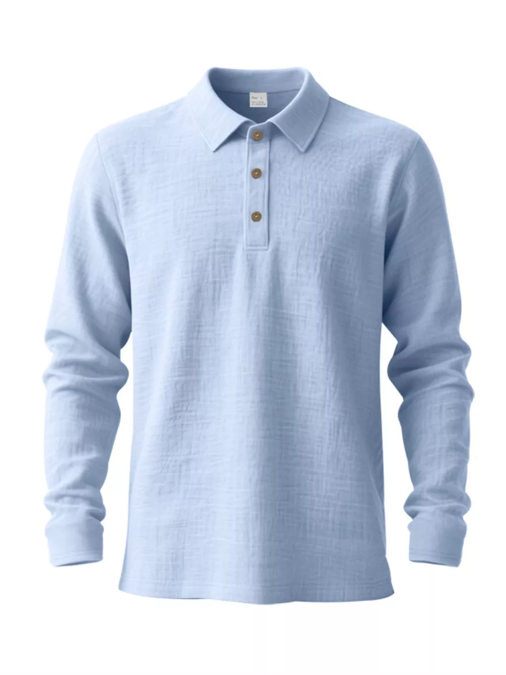 Men's Full Size Classic Long Sleeve Polo Plus Size, image 18