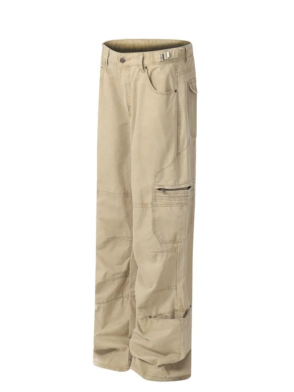 Men's Vintage Wide Leg Cargo Jeans, image 5
