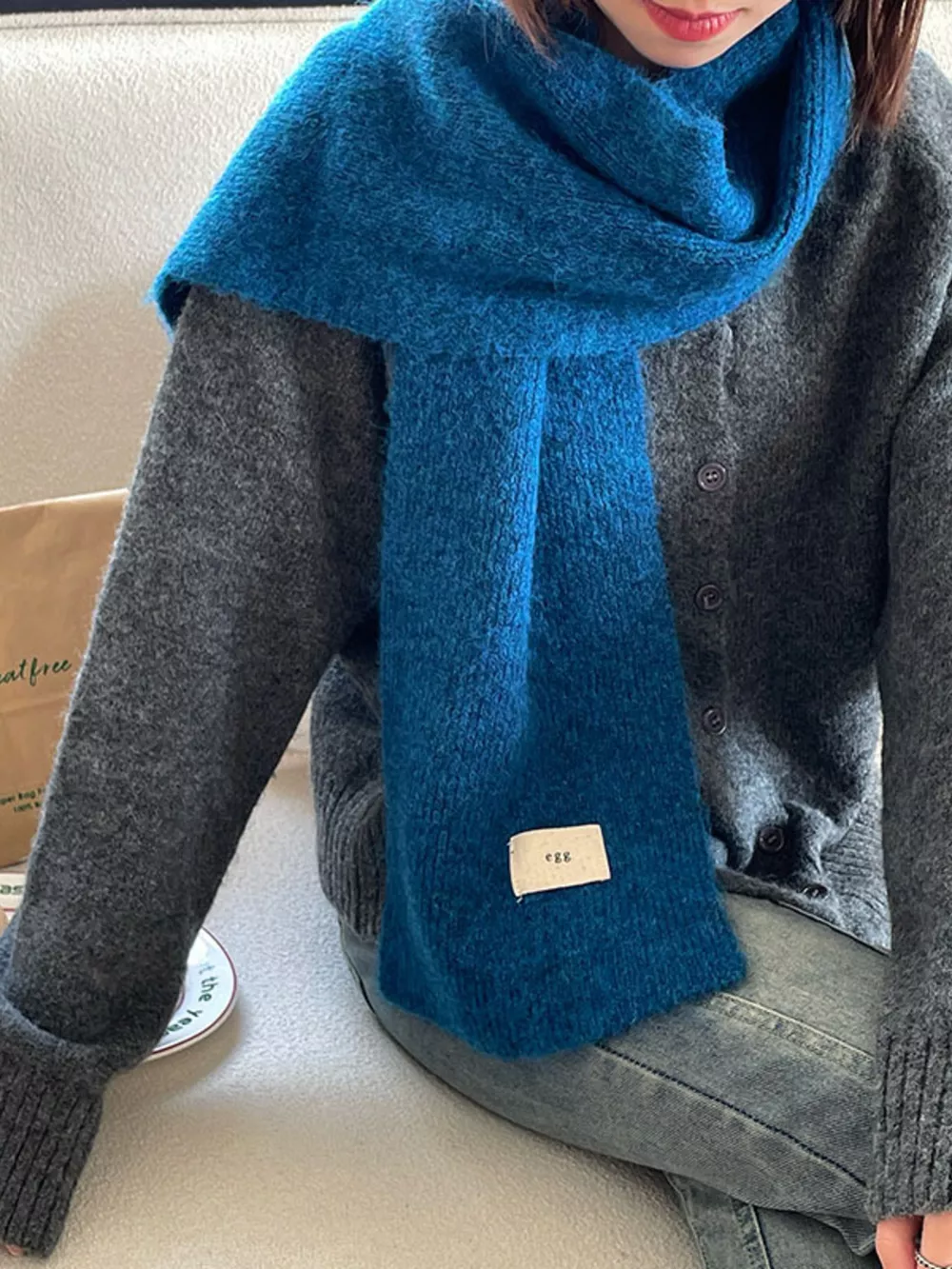 Cozy Knitted Winter Scarf, image 4