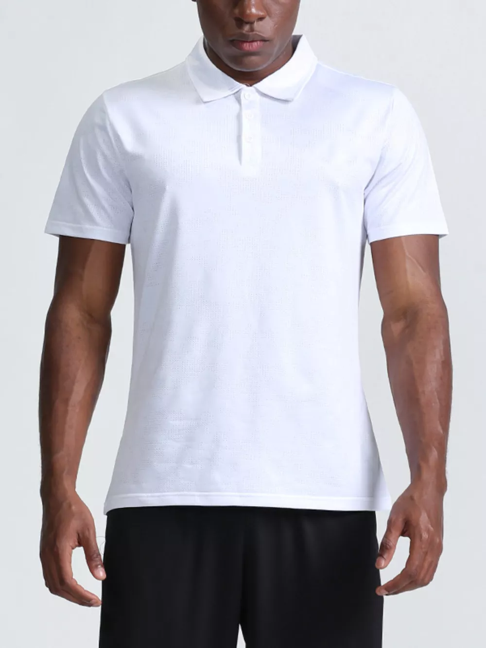Men's Full Size Button Detail Short Sleeve Polo Plus Size, image 6