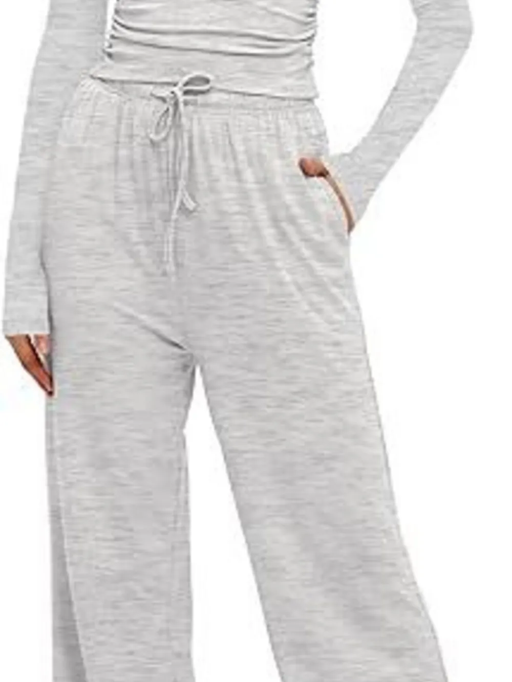 Round Neck Long Sleeve Top and Pants Set, image 25