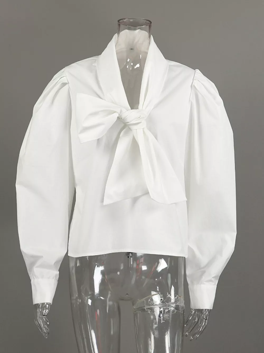 Tie Front Puff Sleeve Shirt, image 10
