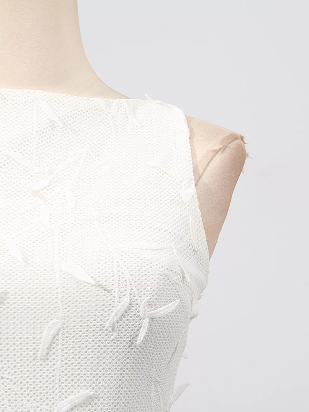 Sleeveless Floral Applique Midi Dress, image 8