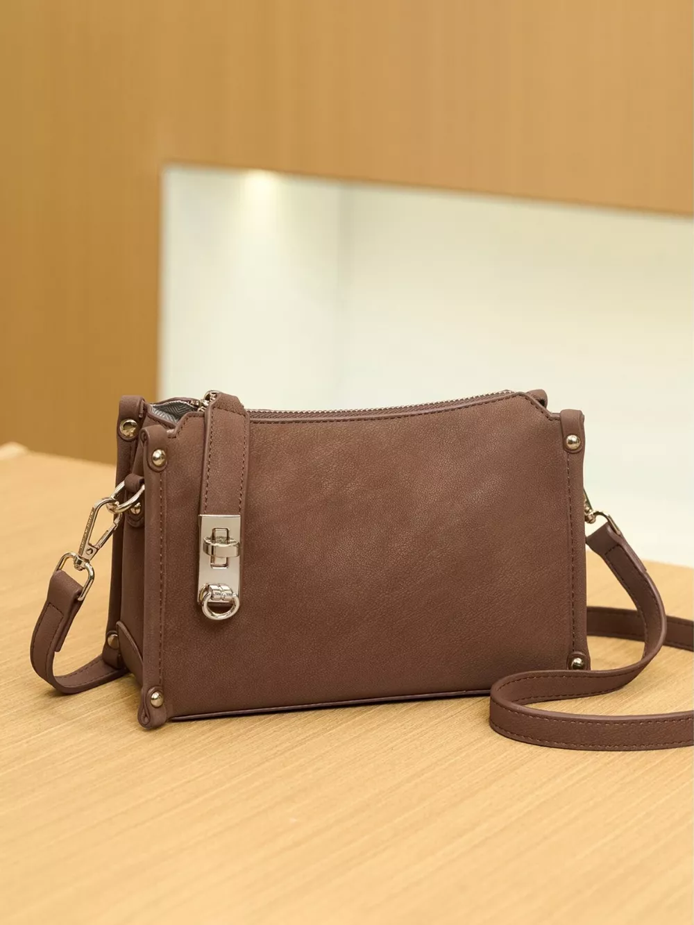 Buckle Detail Crossbody Bag, image 8