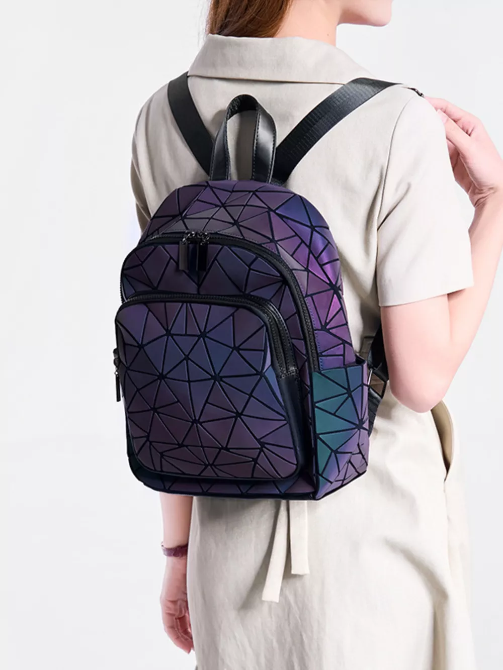 Geometric Backpack Bag, image 2