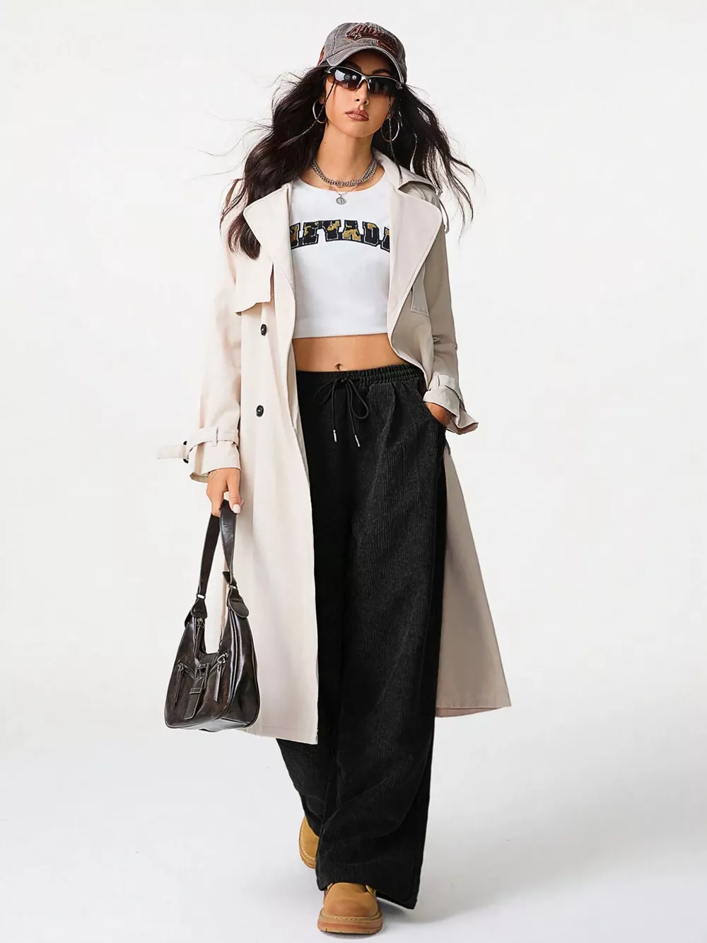 Casual Corduroy Wide Leg Pants, image 20