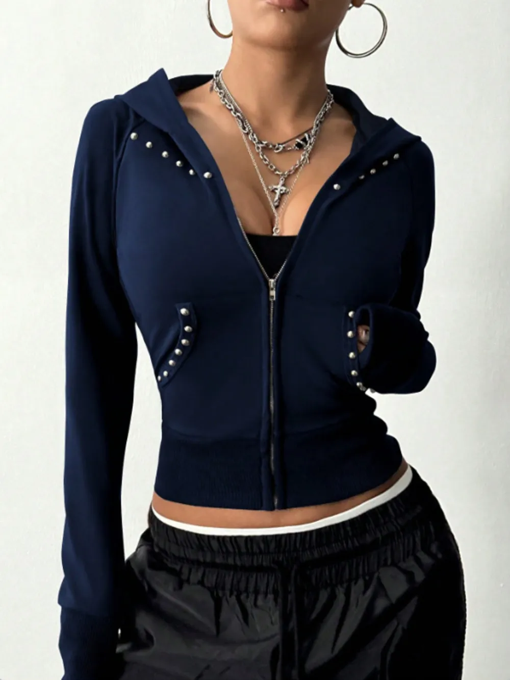 Zip-Up Long Sleeve Hoodie, image 13