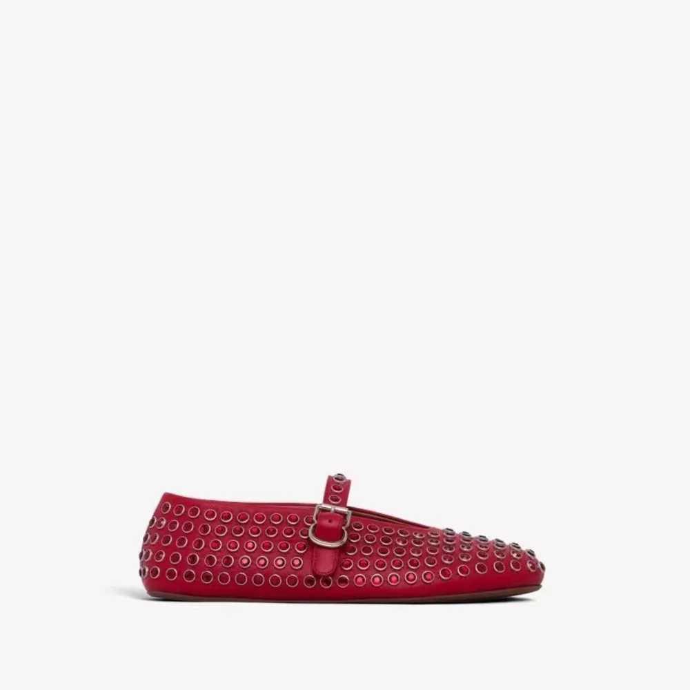 Studded Round Toe Slip-Ons, image 8